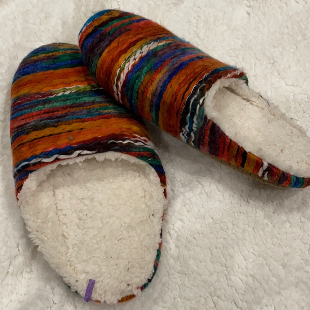 Woven boho slippers